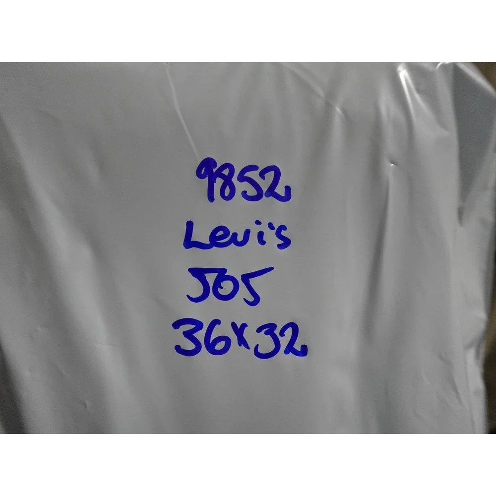 Levi's 505 Regular Fit Jeans Mens 36x32 Light‎ Blue Straight Leg Denim